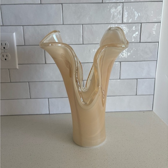 Murano Other - Vtg Murano Vetro Eseguito Secondo La Tecnica Dei Maestri Di Art Glass Lily Vase